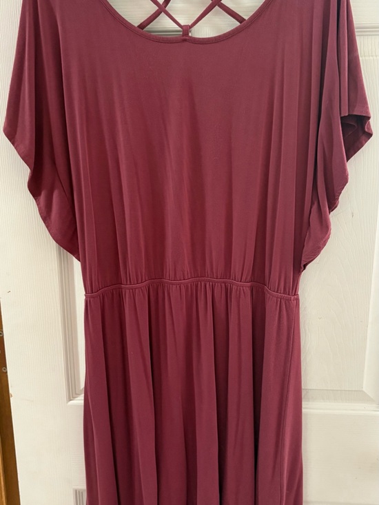 Cupid Dresses & Skirts - Crisscross Back Midi Dress in Mauve